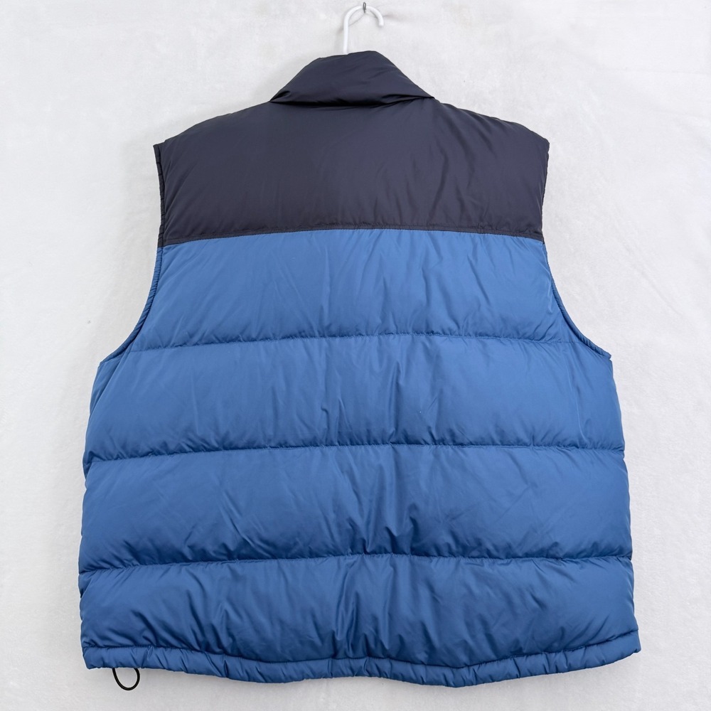 Eddie Bauer Puffer Vest Jacket Mens 2XL Blue Full Zip Down - Picture 8 of 8